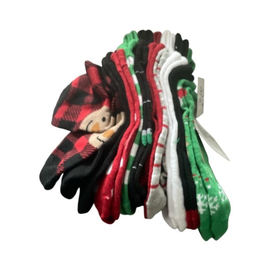 Capelli New York Festive Friends 10 Pack No Show Socks